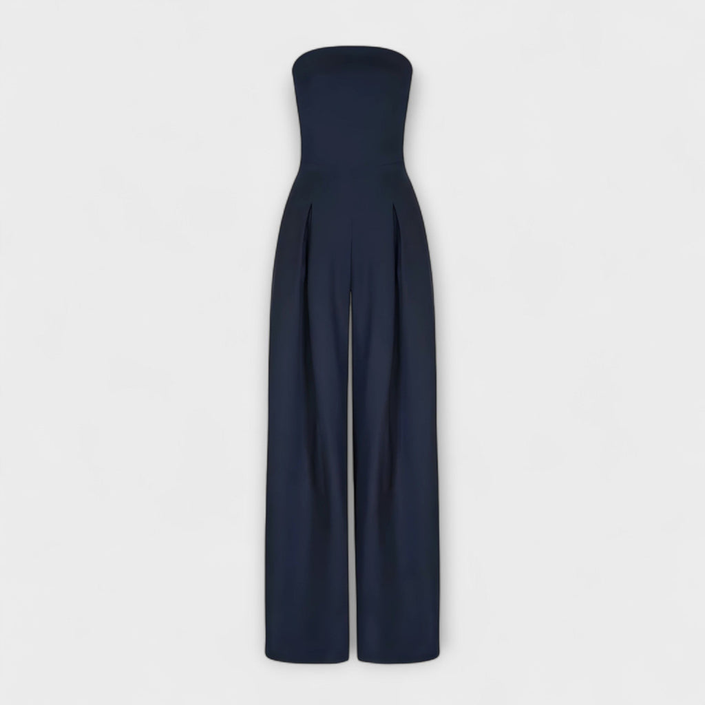 Women's Wide-Leg Jumpsuit | Strapless Garden-Party
