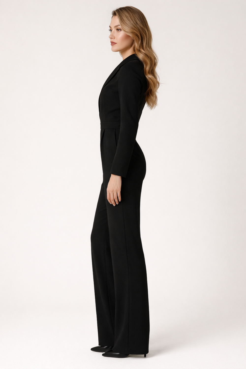 Women's Wide-Leg Jumpsuit | V-Neck Seaside