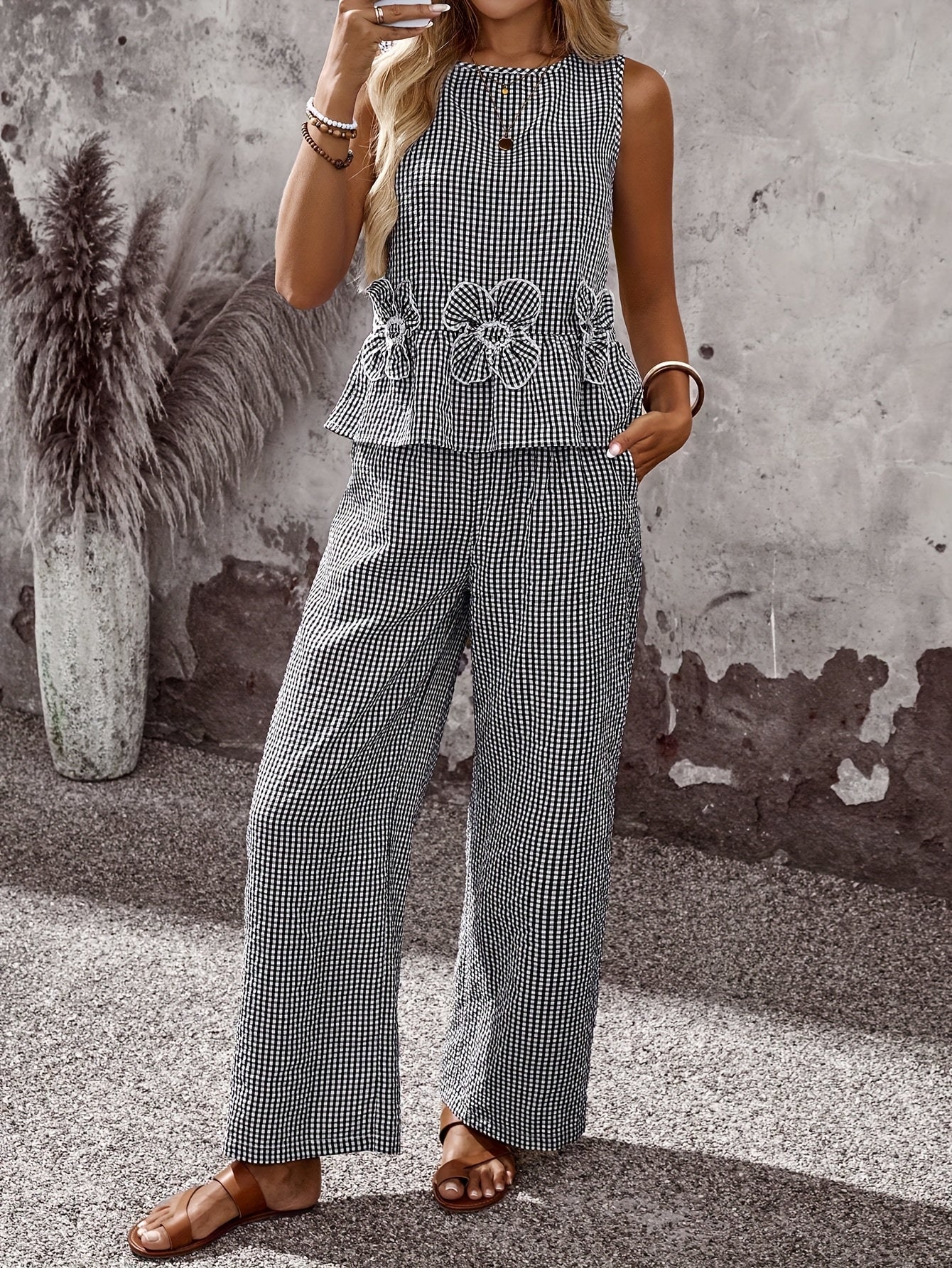 Women's Wide-Leg Pants | Embroidered Go-Anywhere