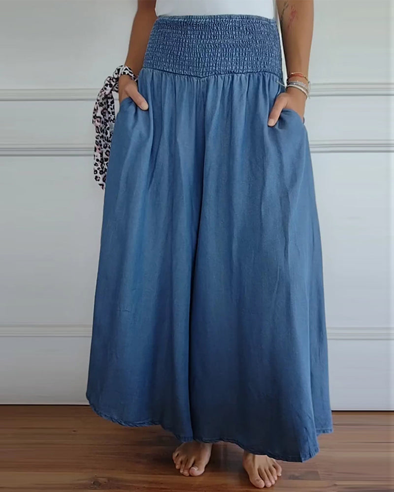 Women's Wide-Leg Pants | Printed Relaxed