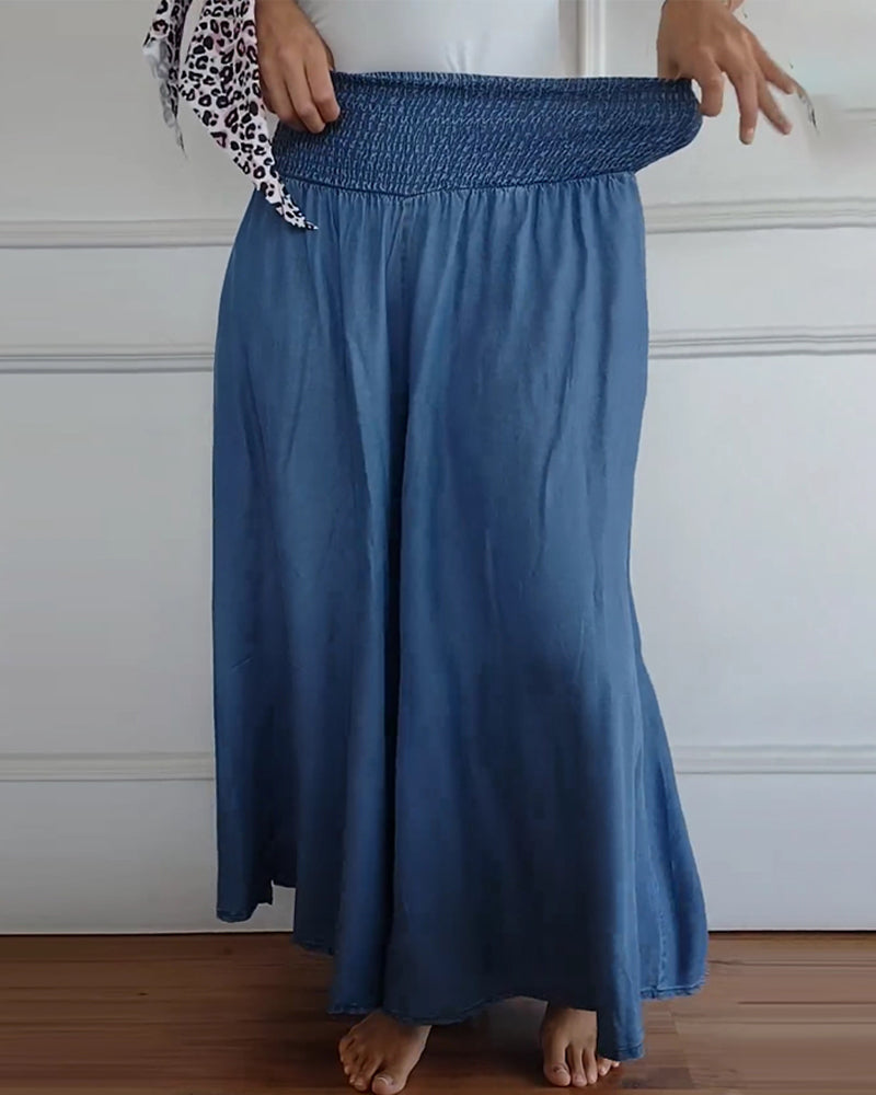 Women's Wide-Leg Pants | Printed Relaxed