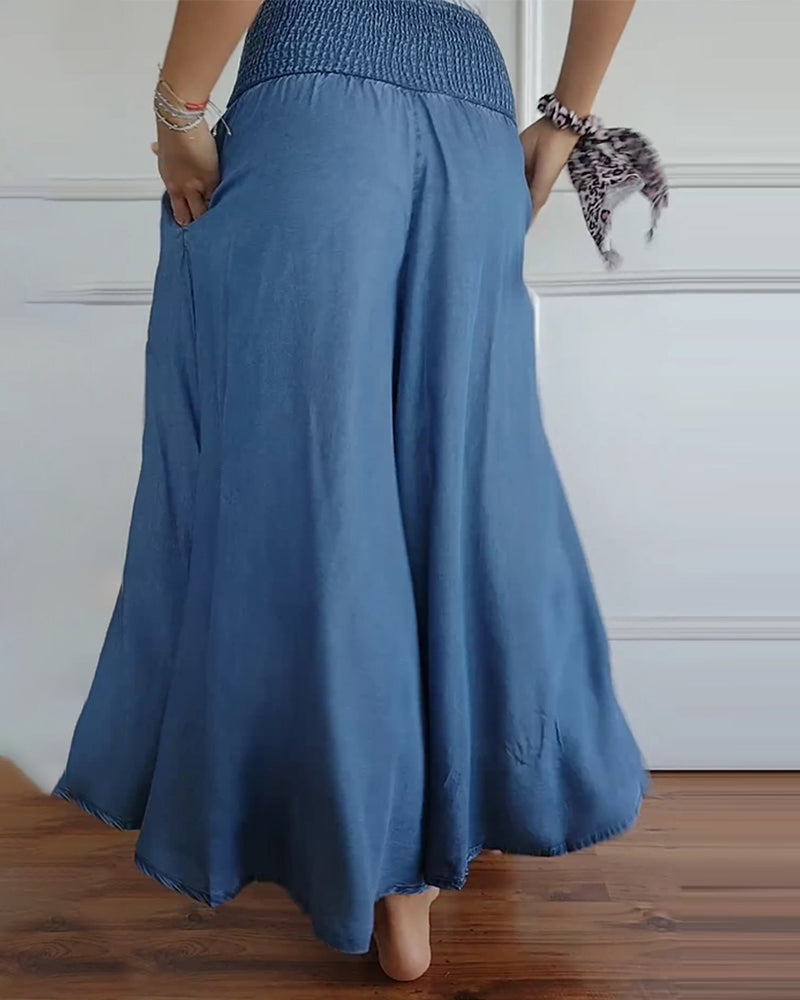Women's Wide-Leg Pants | Printed Relaxed