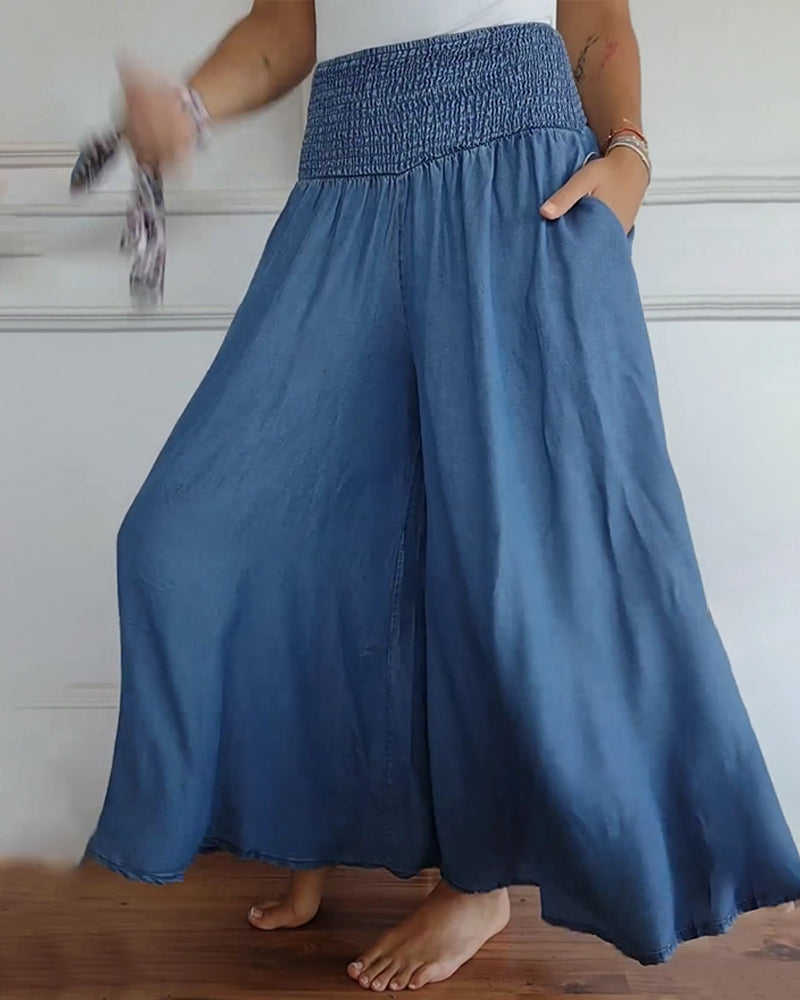 Women's Wide-Leg Pants | Printed Relaxed