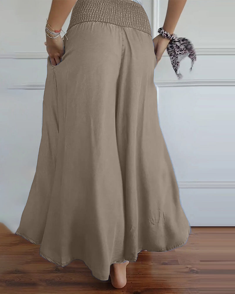 Women's Wide-Leg Pants | Printed Relaxed