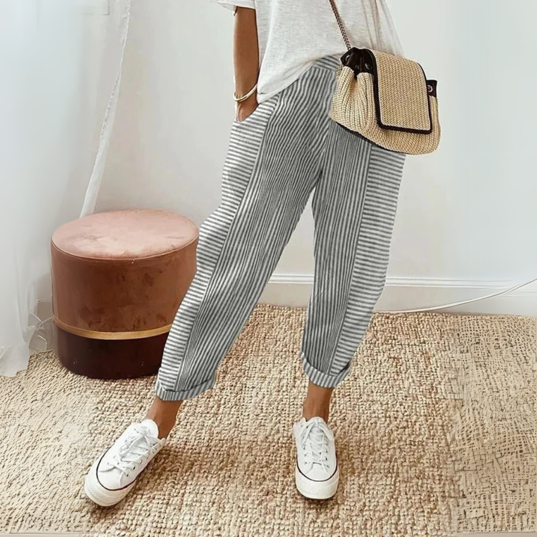 Women's Wide-Leg Trousers | High-Waisted Summer