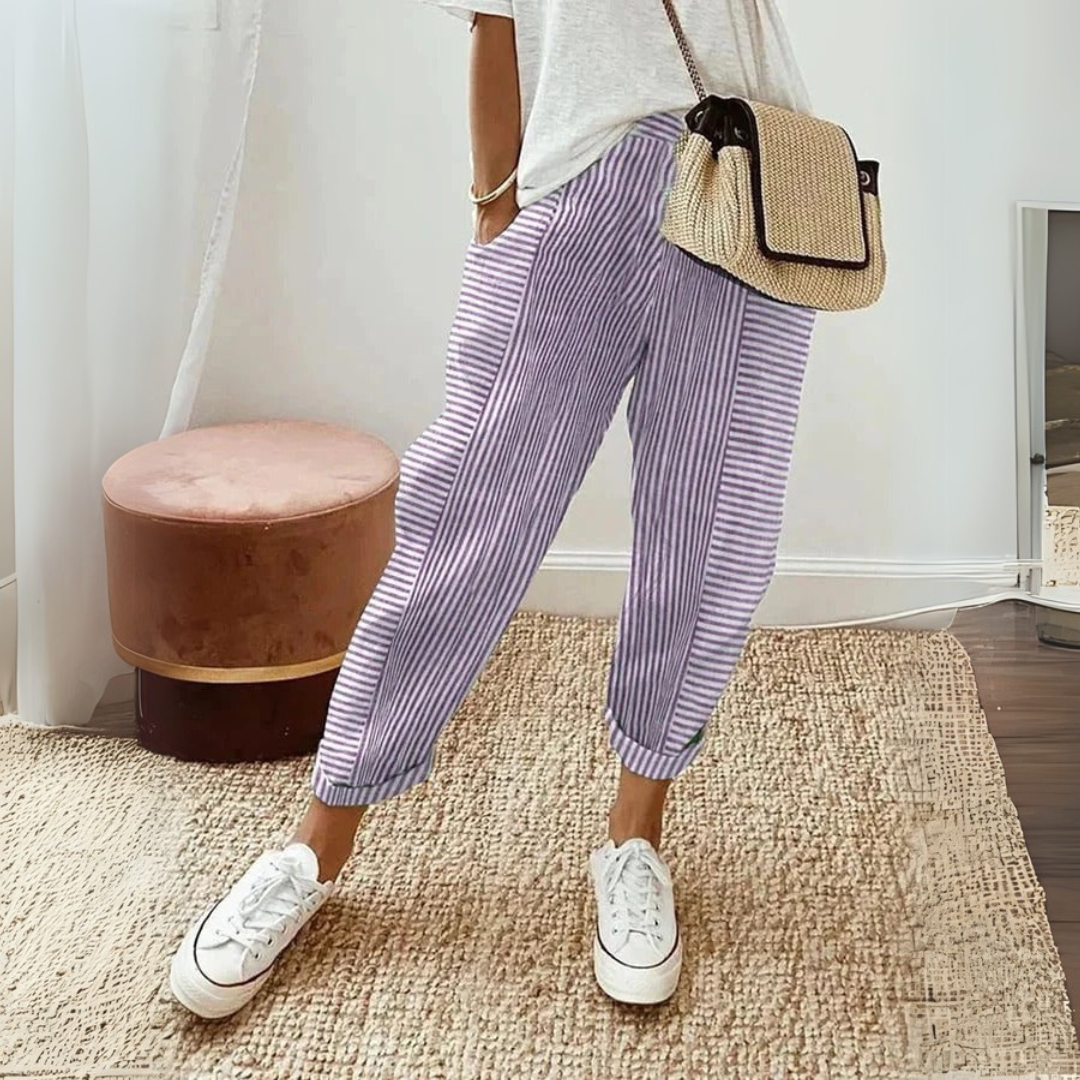 Women's Wide-Leg Trousers | High-Waisted Summer