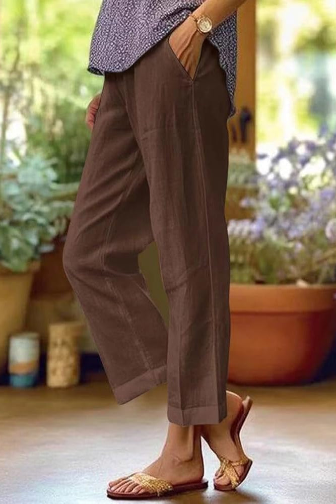 Women's Wide-Leg Trousers | High-Waisted Summer