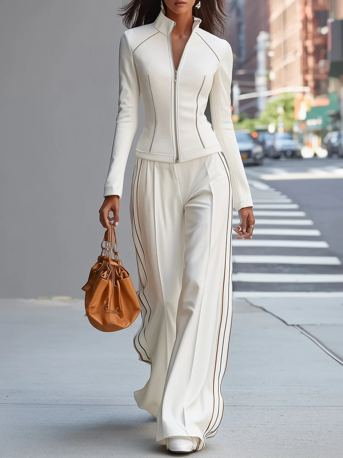 Women's Wide-Leg Trousers | High-Waisted Summer