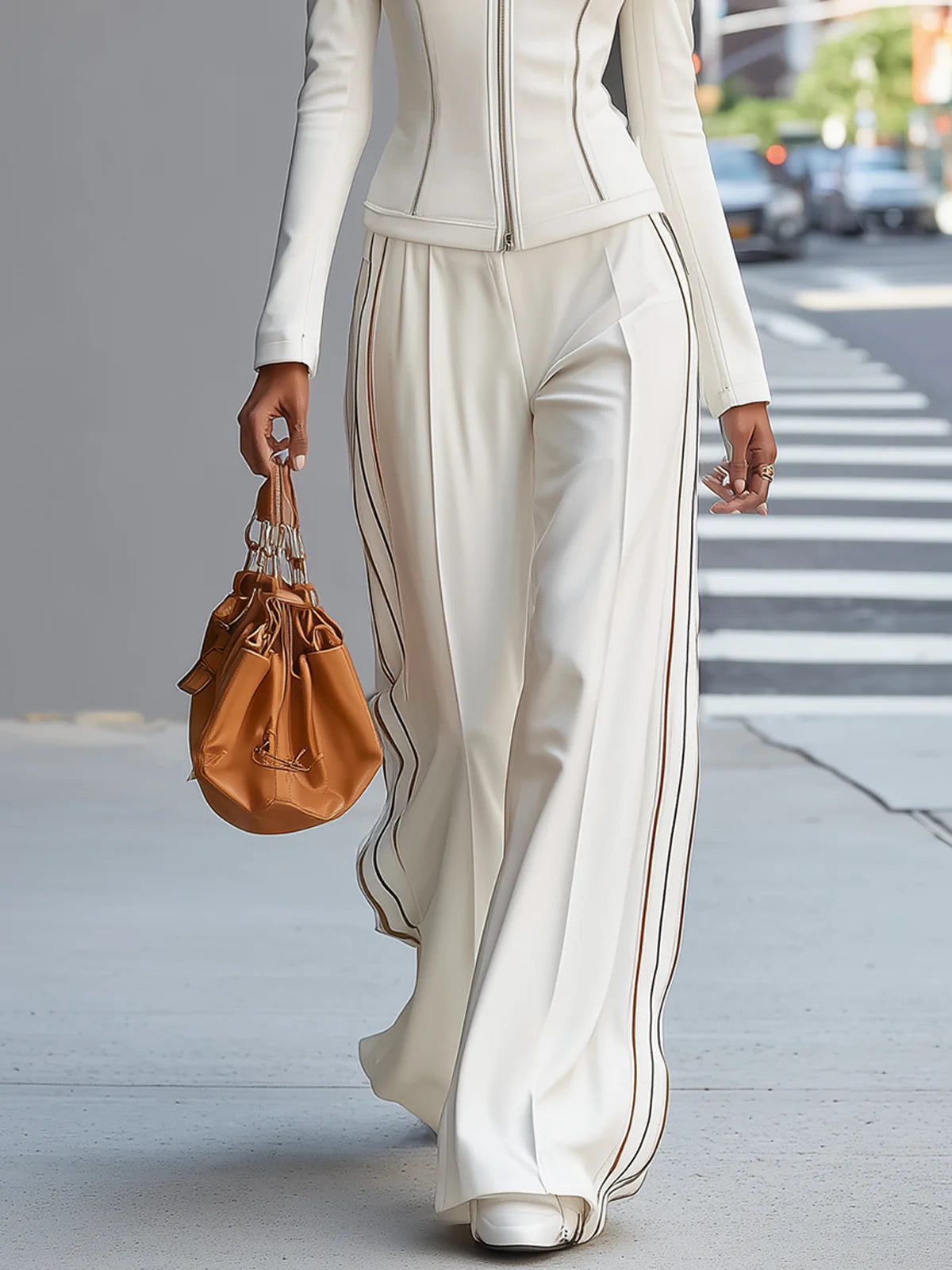 Women's Wide-Leg Trousers | High-Waisted Summer