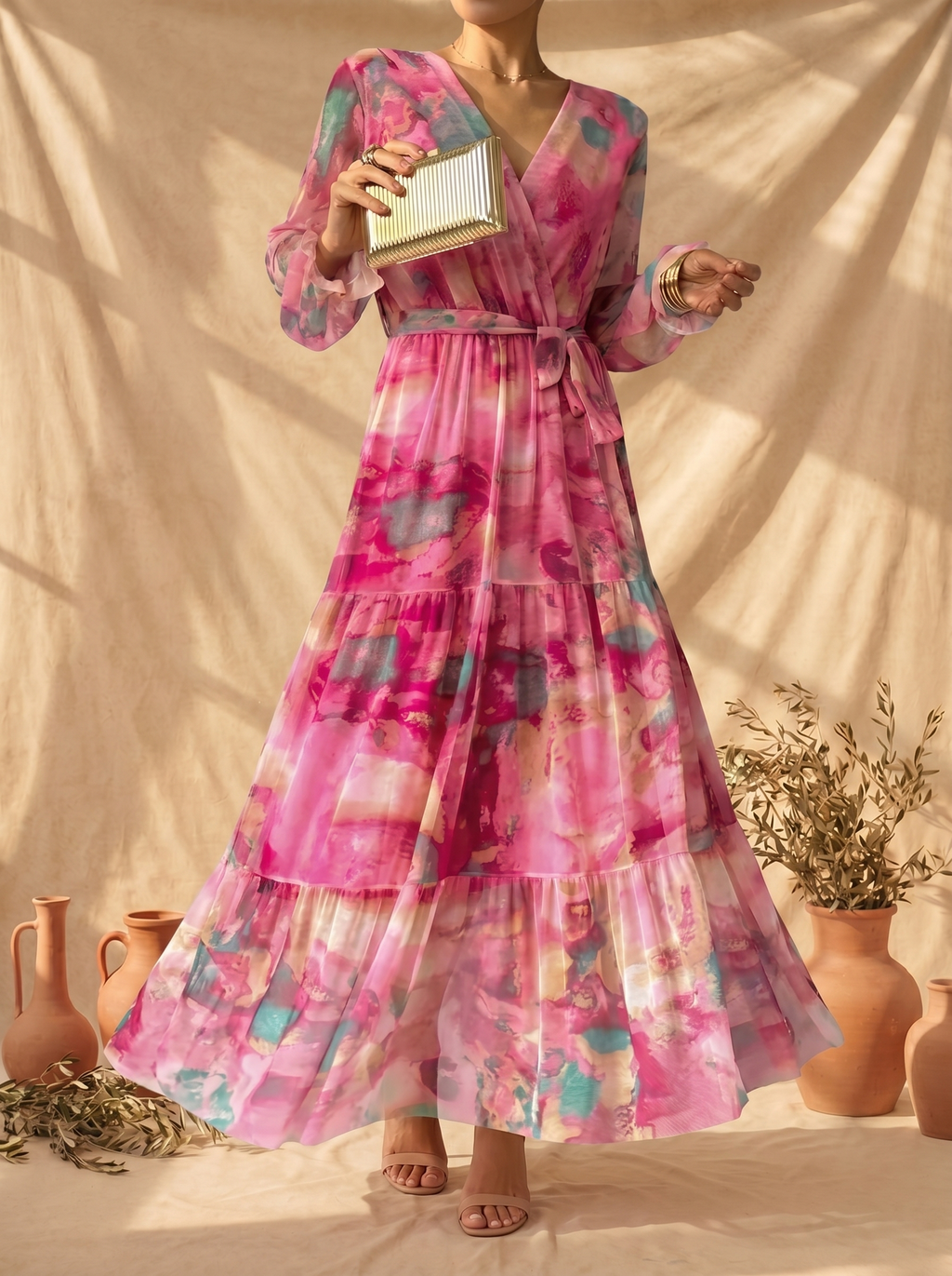 Women's Wrap Dress | Floral Printed Summer