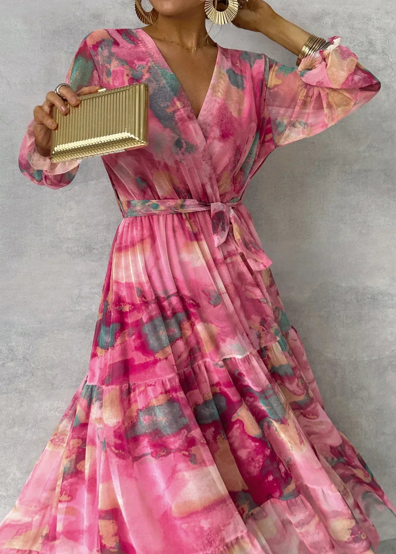 Women's Wrap Dress | Floral Printed Summer