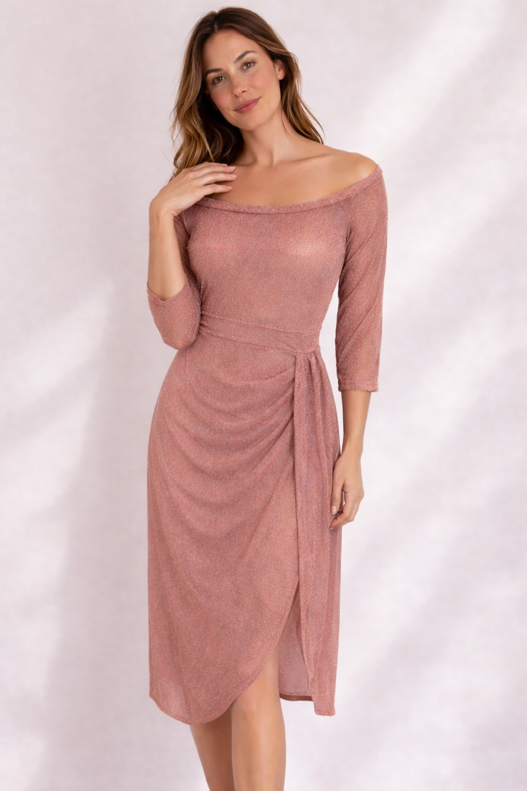Women's Wrap Dress | Off-Shoulder Summer Casual